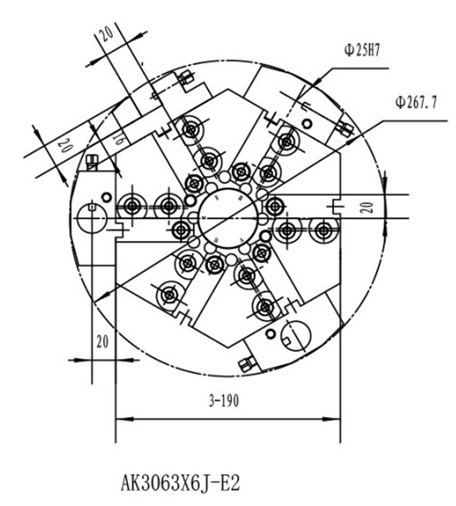 Схема револьверной головки AK3063X6J-E2